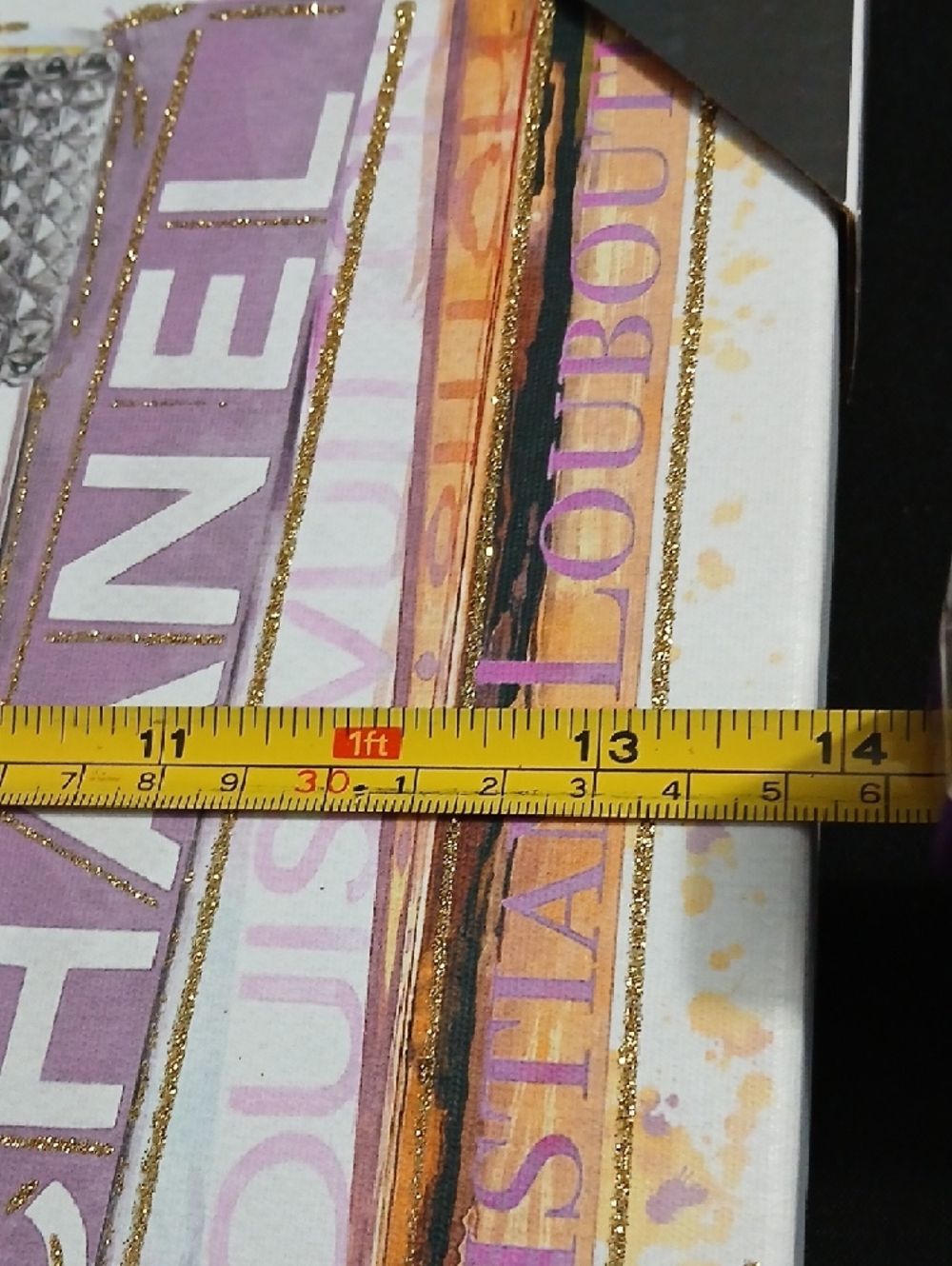 Luxury Perfume Stack Wall Art - Lavender & Gold NWT - Picture 5 of 7